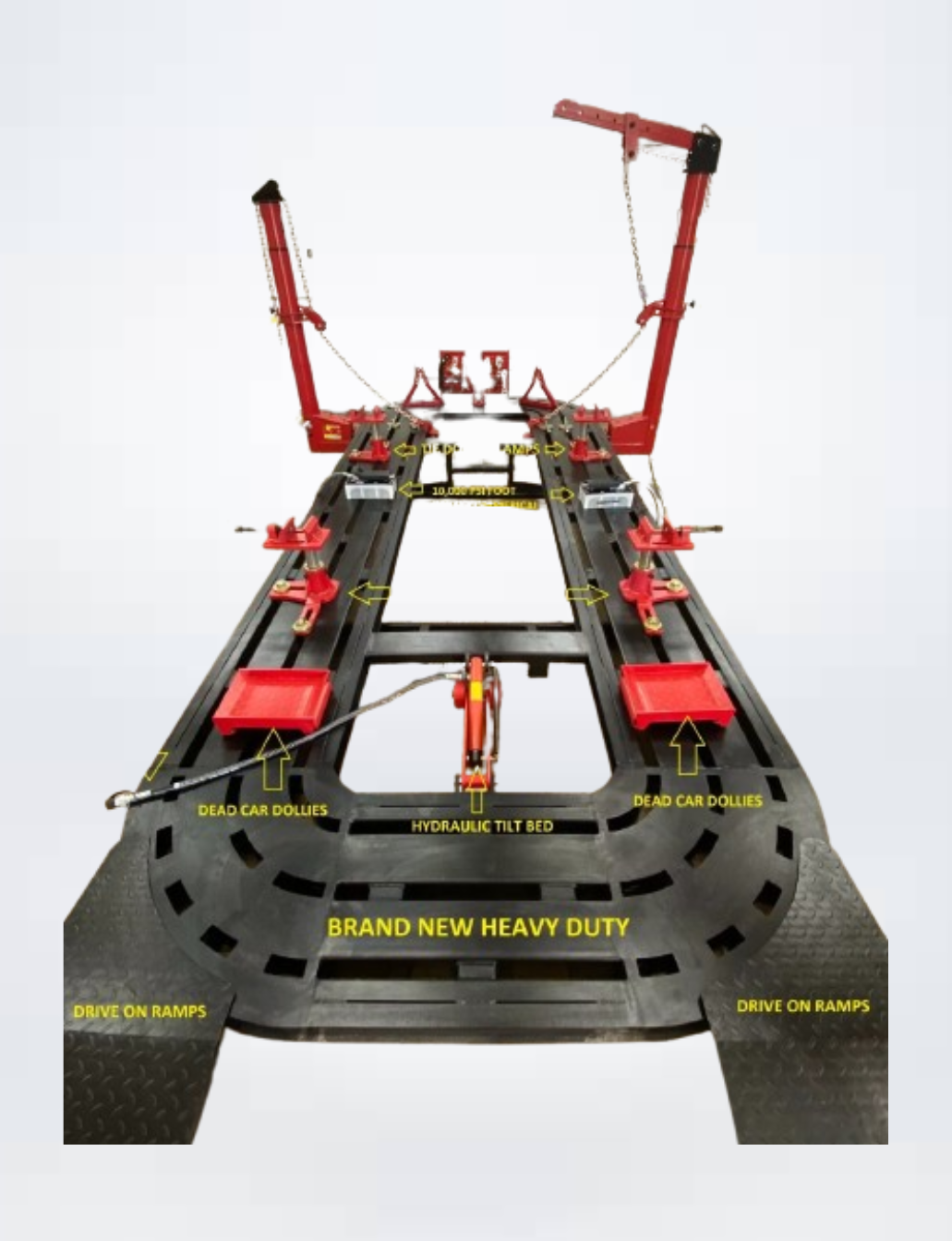FREE SHIPPING NEW 18 FEET 2 TOWERS AUTO BODY SHOP FRAME MACHINE COMPLETE PACKAGE 18-feet auto body frame machine with clear floor pulling towers