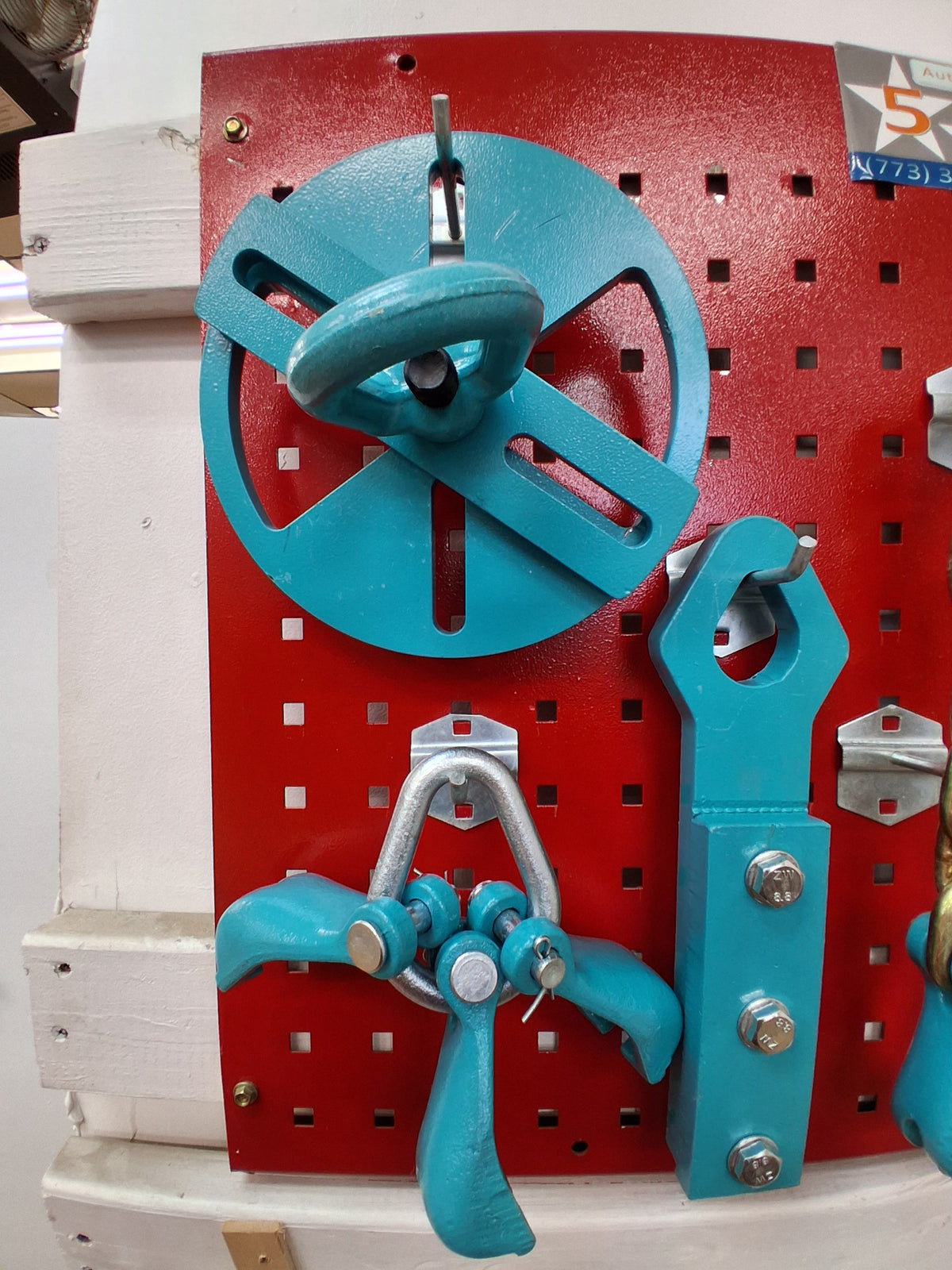 Set#96 -6 pieces AUTO BODY FRAME MACHINE PULLING TOOLS & CLAMPS VALUE SET