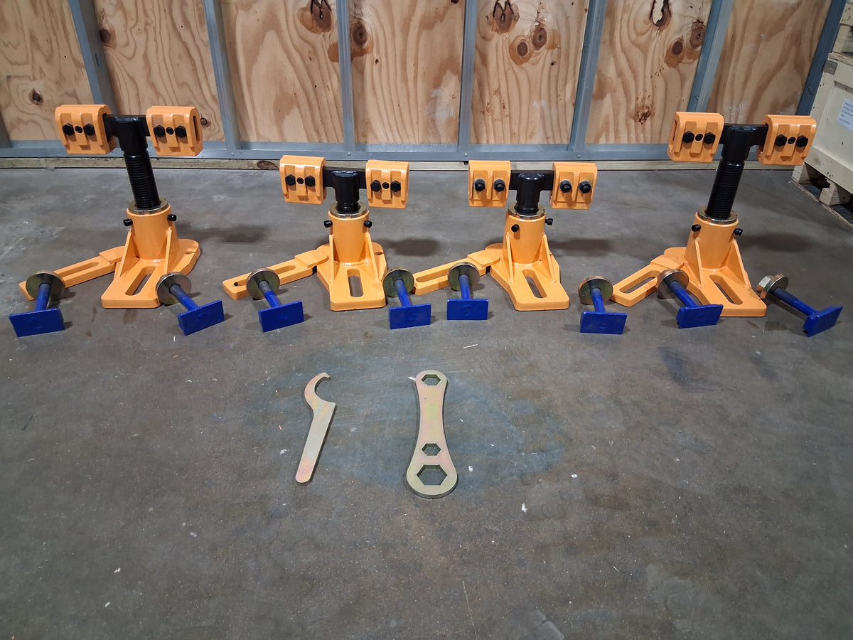 Universal Heavy Duty Auto Body Frame Machine Tie Down Clamp a Set of 4