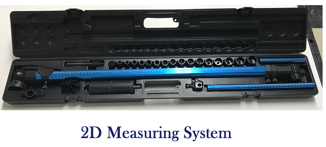 AUTO BODY FRAME MACHINE HEAVY DUTY 18 FEET 2 TOWERS FREE SHIPPING TOOL CART SET 2D_measuring_system_for_precise_vehicle_frame_straightening