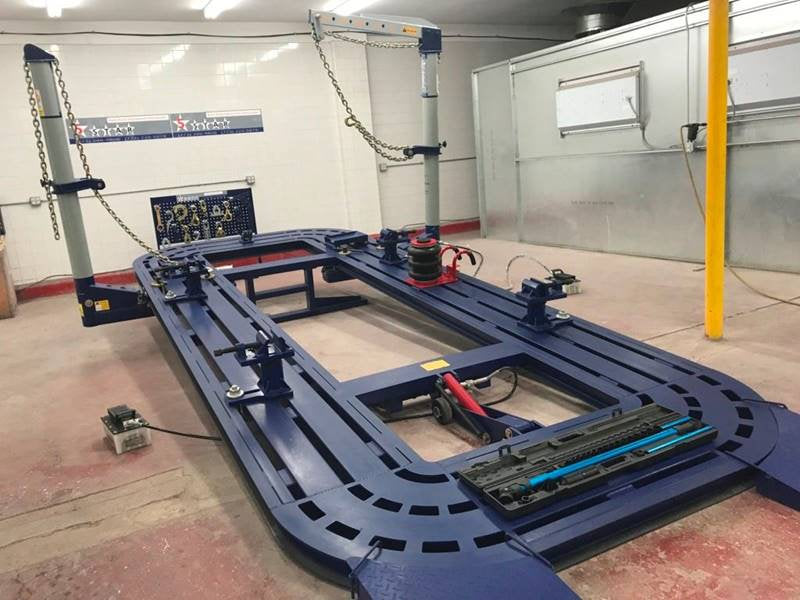 FREE SHIPPING NEW 22 FEET AUTO BODY FRAME MACHINE WITH TOOLS CART COMPLETE PCKG 360-Degree Pulling Towers with 10-Ton Hydraulic System