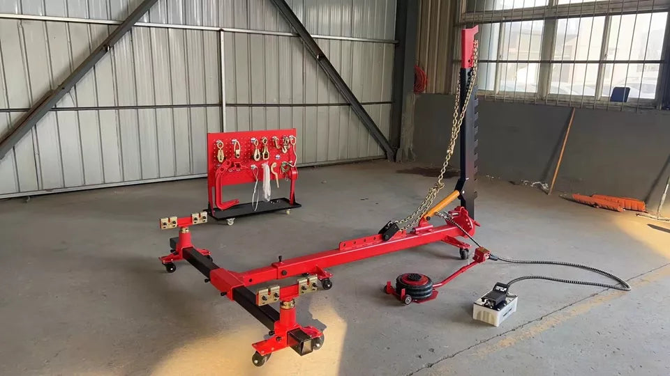 Adjustable pinchweld clamps for secure auto body frame repair