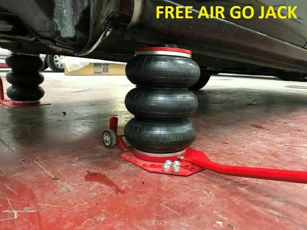 Auto Body Frame Puller Straightener with Roof Including Tools and Air Go Jack Auto Body Pull Strap for Secure Attachment