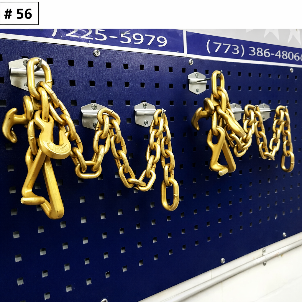SET#56 - 2 Piece Mo Clamp Style 3 Chain RTJ Hook Frame Machine TOW TRUCK WRECKER