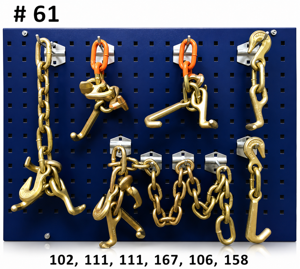 SET#61 RTJ Cluster Hook Wrecker Tow Truck Chain Car Hauler Trailer Towing Hooks