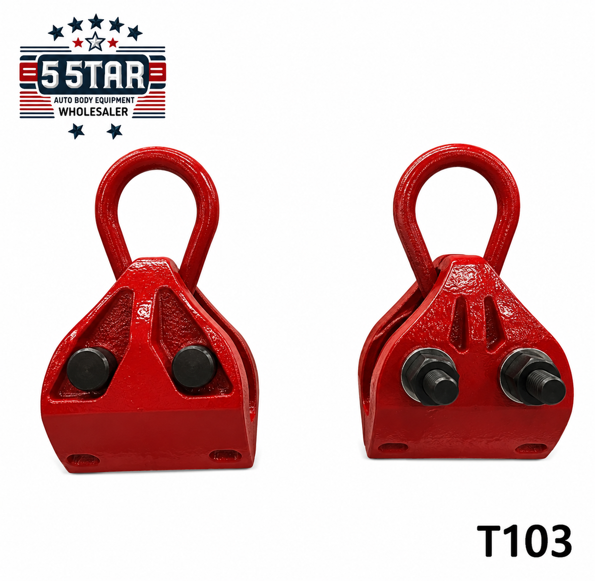 Pull Clamp 2 Pcs MCL4030 Self-Tightening Heavy Duty Clamp Red