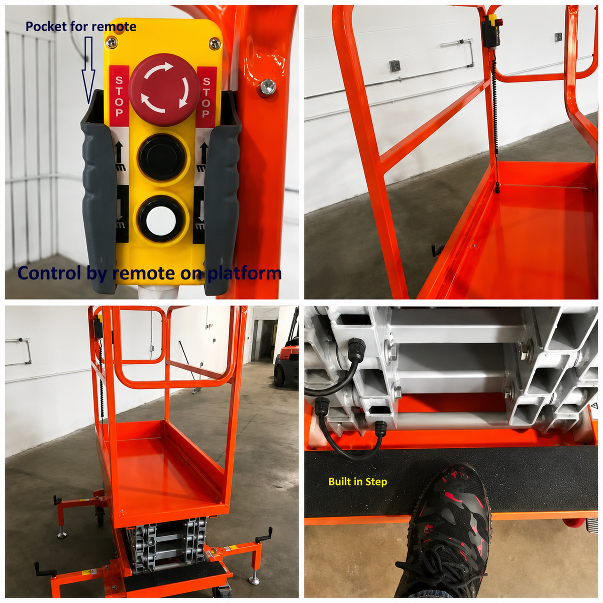 FREE SHIPPING NEW 5 STAR 22 FEET MAX LIFT ELECTRIC SCISSOR LIFT MAN LIFT.