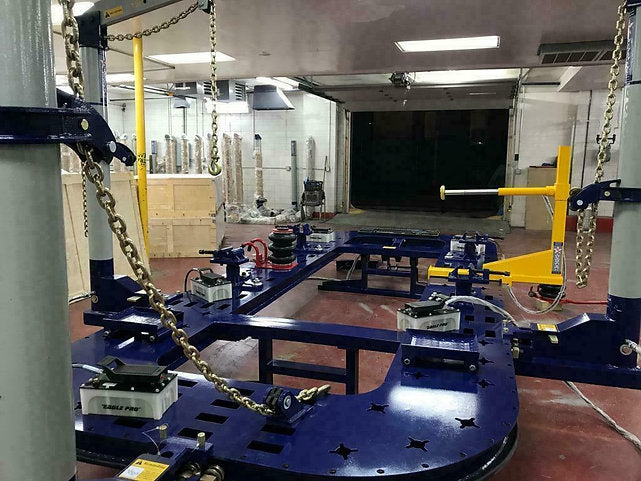 FREE SHIPPING NEW 22 FEET LONG AUTO BODY NEW FRAME MACHINE 30 TON = 3 TOWERS Commercial-grade 10,000 PSI air/hydraulic pump for frame straightening