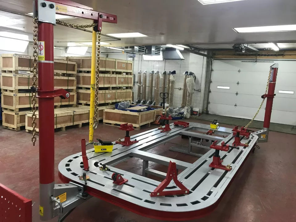 Complete set of frame machine tools, including pull chains and roof attachment