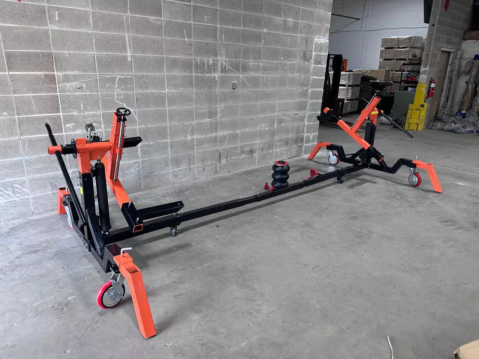 Car Body Rotisserie | 4500 lb Hydraulic Rotisserie + 3 Ton Jack | Local Pickup Durable car rotisserie for restoration