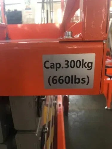 FREE SHIPPING NEW 5 STAR 19 FEET MAX LIFT ELECTRIC SCISSOR LIFT MAN LIFT Electric lift showcasing auto door shut mechanism