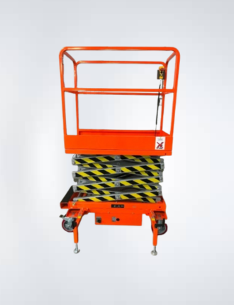 FREE SHIPPING NEW 5 STAR 22 FEET MAX LIFT ELECTRIC SCISSOR LIFT MAN LIFT Electric scissor lift in action