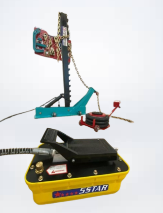 Portable Auto Body Pulling Post Frame Straightener FREE CLAMPS & 3 TON AIR JACK / free local pickup