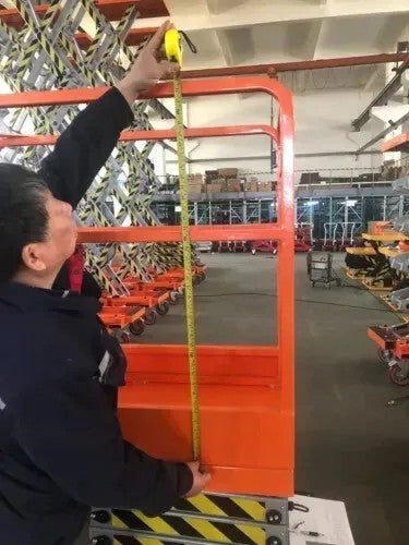FREE SHIPPING NEW 5 STAR 19 FEET MAX LIFT ELECTRIC SCISSOR LIFT MAN LIFT Forking slots built into the electric scissor lift