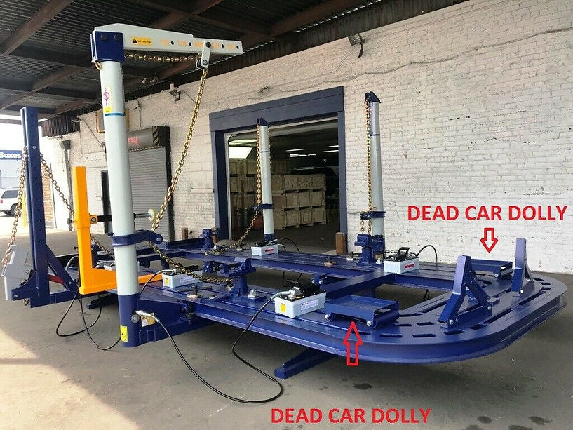 FREE SHIPPING NEW 24 FEET 4 TOWERS AUTO BODY FRAME MACHINE 40 TON HEAVY DUTY Free Yellow Pusher Attachment for Limited Time Offer