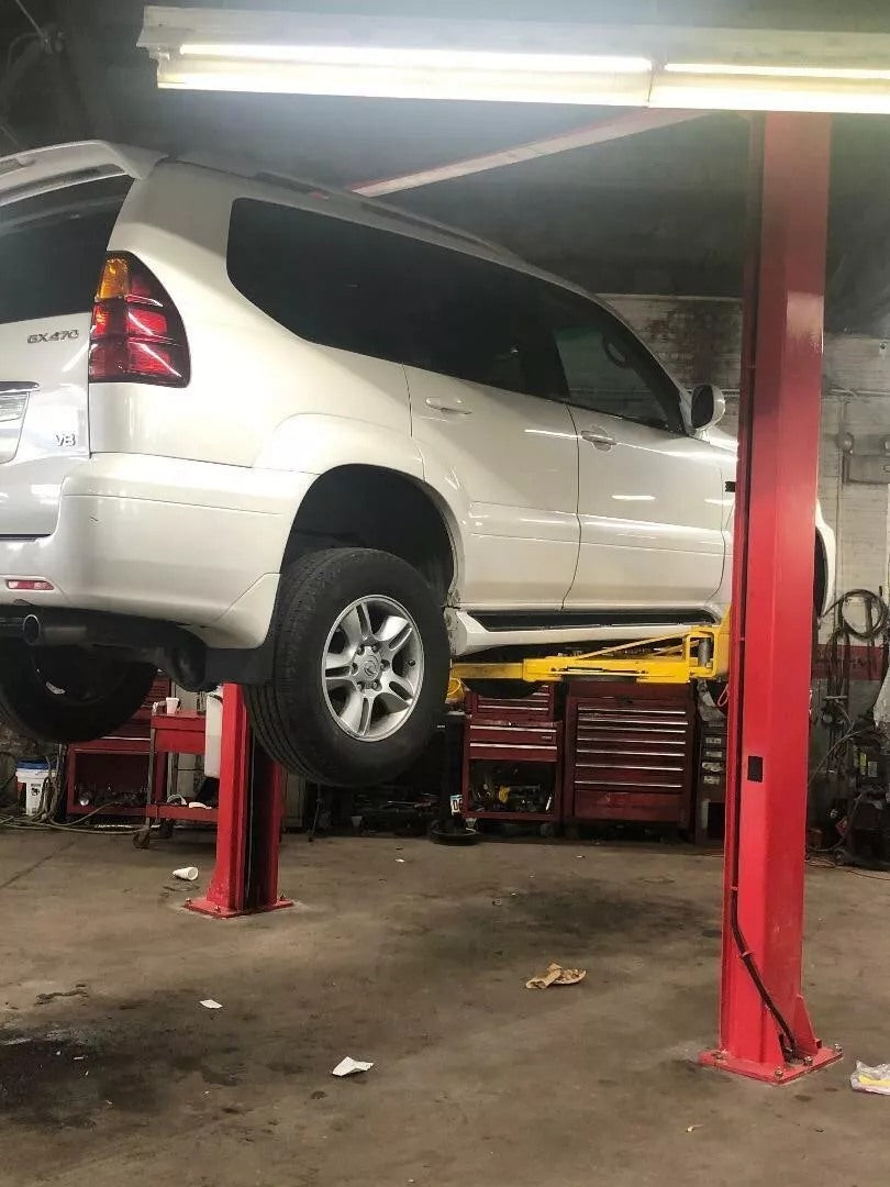 NEW 2 Post Overhead 12000 Lbs Automatic Release Mechanic Lift hoist + Handlejack Heavy Duty 2 Post Lift for Vehicle Maintenance and Repairs
