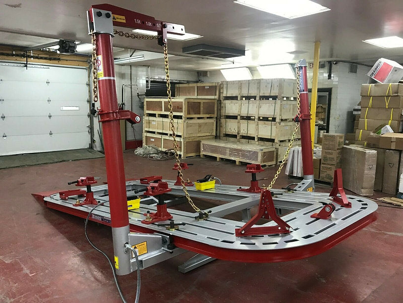 FREE SHIPPING NEW 16 FEET AUTO BODY FRAME MACHINE + CLAMPS 360 MOVN TOWERS. Heavy Duty Hydraulic Lift Machine