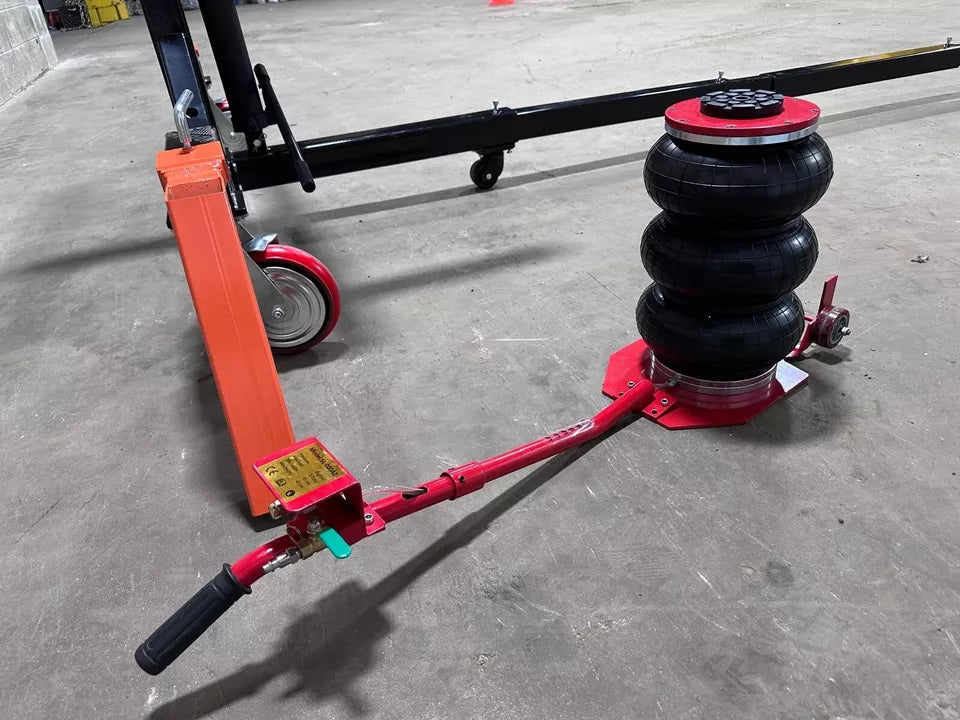 Car Body Rotisserie | 4500 lb Hydraulic Rotisserie + 3 Ton Jack | Local Pickup High load capacity car rotisserie setup