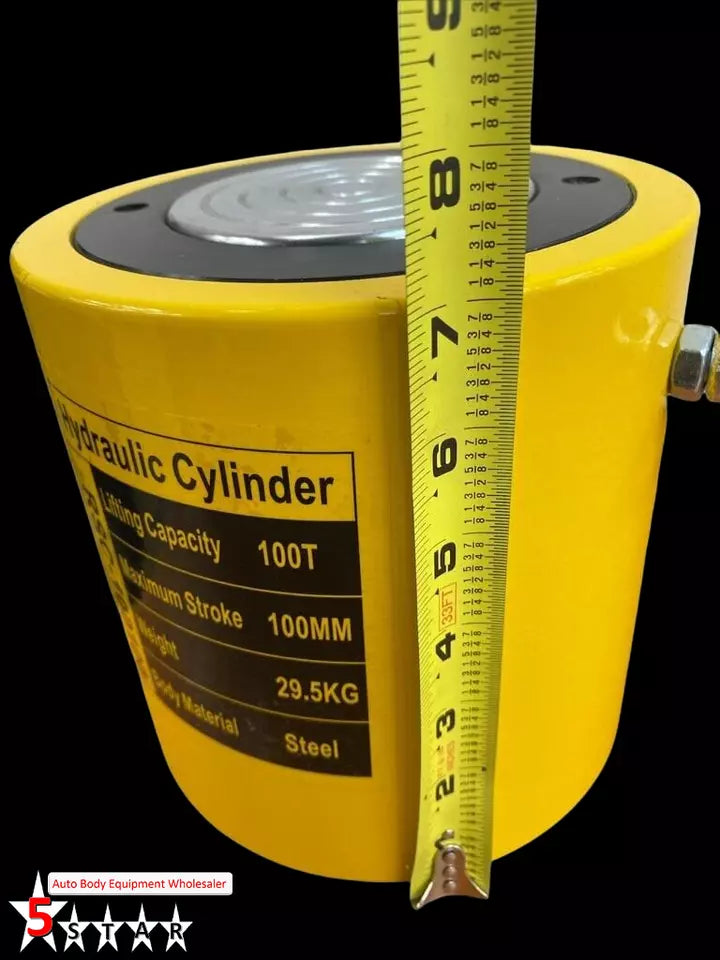 Hydraulic jack showing its auto-retract feature