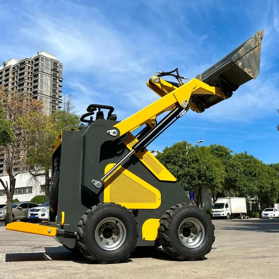 FREE SHIPPING Mini Skid Steer Wheel Loader 23.5 hp Gas, Briggs & Stratton Eng LDR100 Skid Steer Loader with Free Bucket