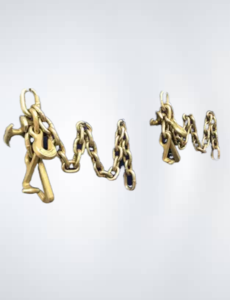 SET#56 - 2 Piece Mo Clamp Style 3 Chain RTJ Hook Frame Machine TOW TRUCK WRECKER SET#56 - 2 Piece Mo Clamp Style 3 Chain RTJ Hook Frame Machine TOW TRUCK WRECKER