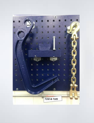 Set#109 Mo-Clamp Style 6410, 4151 FRAME MACHINE JUMBO DEEP HOOK 2 PADS + CLAW HOOK CHAIN