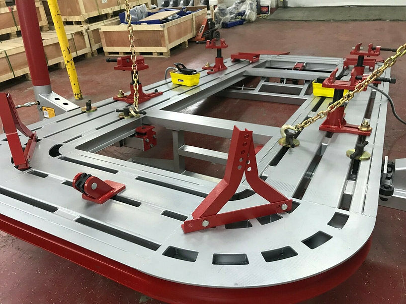 FREE SHIPPING NEW 16 FEET AUTO BODY FRAME MACHINE + CLAMPS 360 MOVN TOWERS. Vehicle Repair Frame Setup