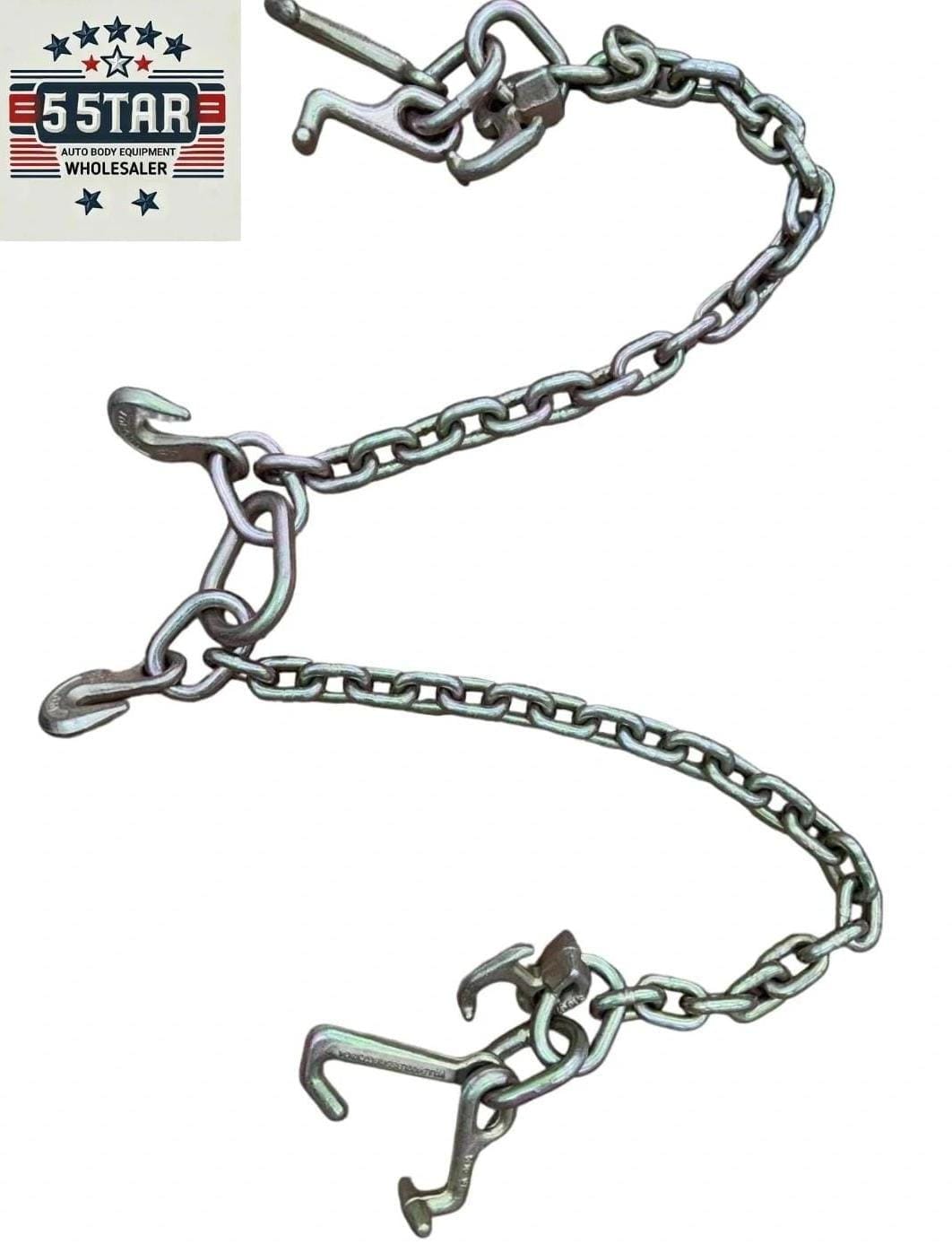 RJT Hook 5/16" X 10' G70 Tow Chain V-Chain Flatbed Truck Rollback Wrecker T177