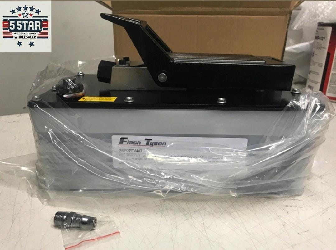 Air Hydraulic Foot Pump - 10,000 PSI High Pressure Pedal Pump For Auto Body Shop