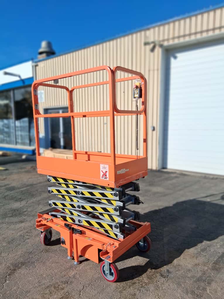 Free Shipping 2020 Open Box 5 STAR 16 FEET MAX LIFT ELECTRIC SCISSOR LIFT MAN LIFT