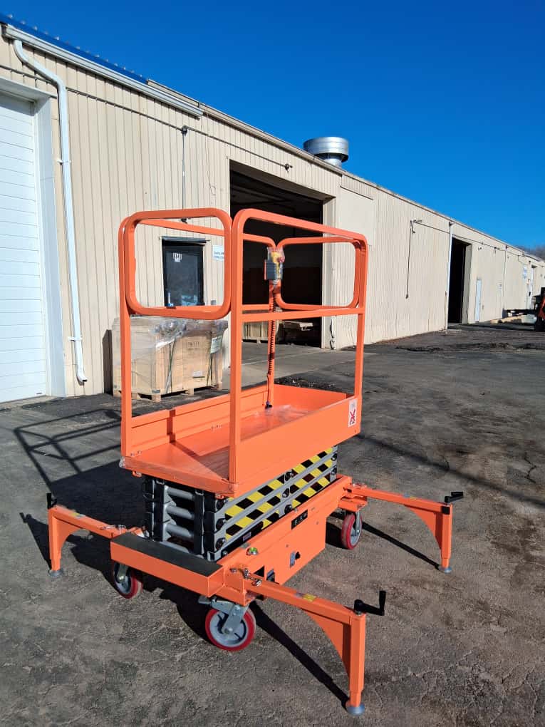 Free Shipping 2020 Open Box 5 STAR 16 FEET MAX LIFT ELECTRIC SCISSOR LIFT MAN LIFT