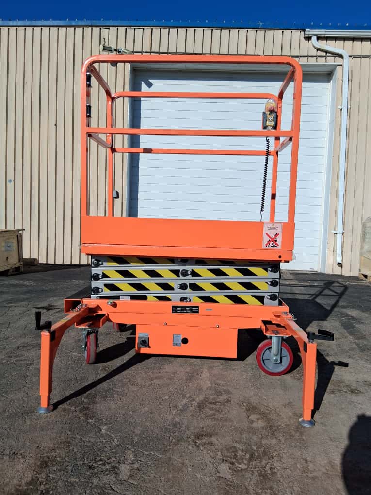 Free Shipping 2020 Open Box 5 STAR 16 FEET MAX LIFT ELECTRIC SCISSOR LIFT MAN LIFT