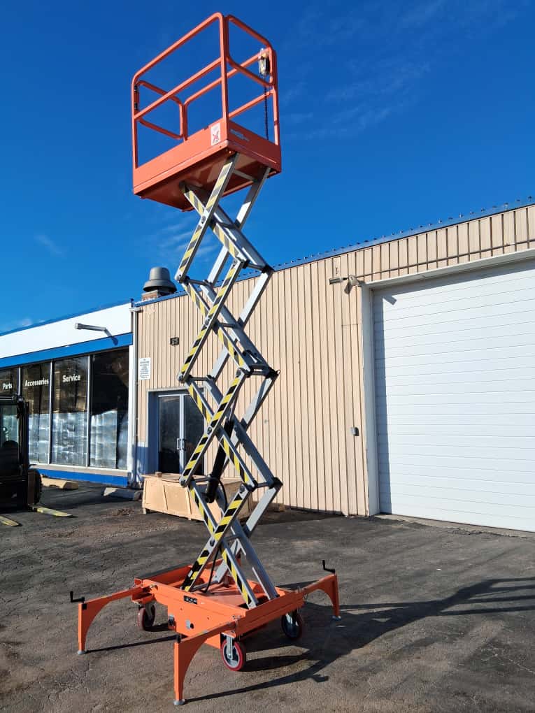 Free Shipping 2020 Open Box 5 STAR 16 FEET MAX LIFT ELECTRIC SCISSOR LIFT MAN LIFT