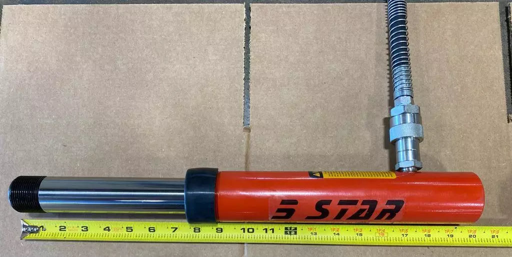 2 X 10 TON 6 INCH STROKE HYDRAULIC RAM AUTO BODY FRAME MACHINE & PULLING POSTS