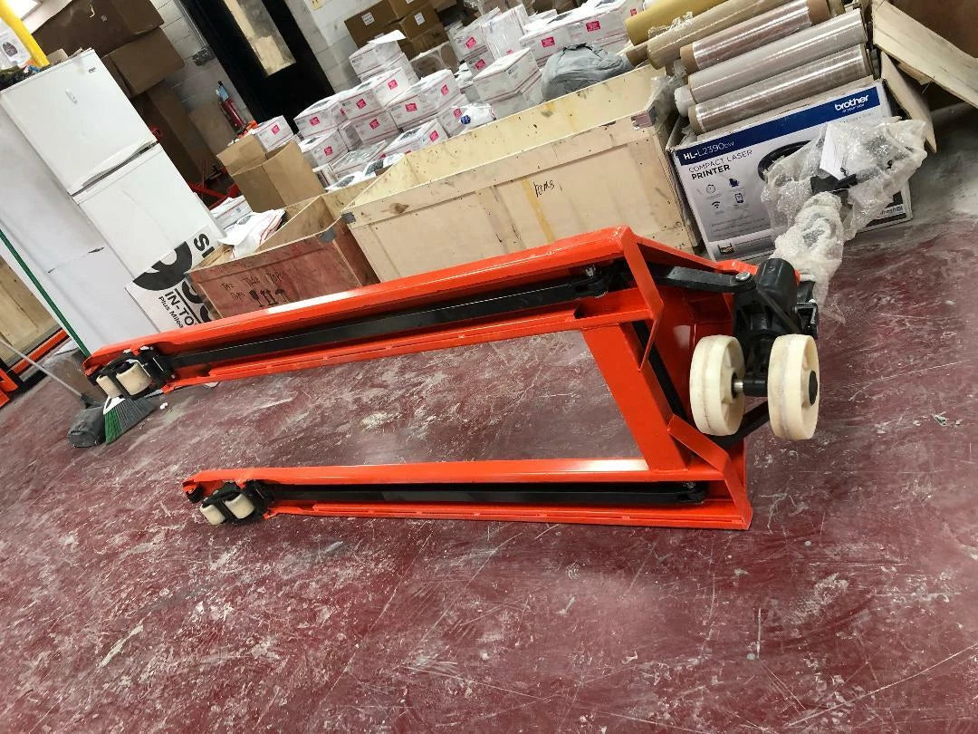 Local Pickup only New Long Forks Pallet Jack with 70 Inches Forks 3,300-Lb. Capacity