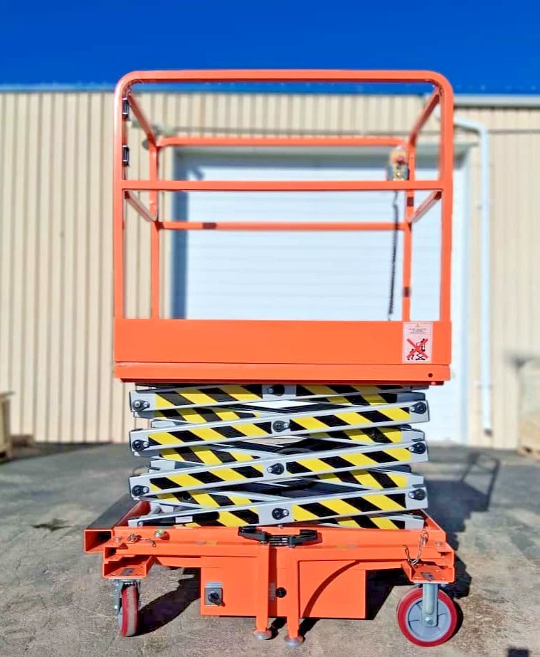 Free Shipping 2020 Open Box 5 STAR 16 FEET MAX LIFT ELECTRIC SCISSOR LIFT MAN LIFT