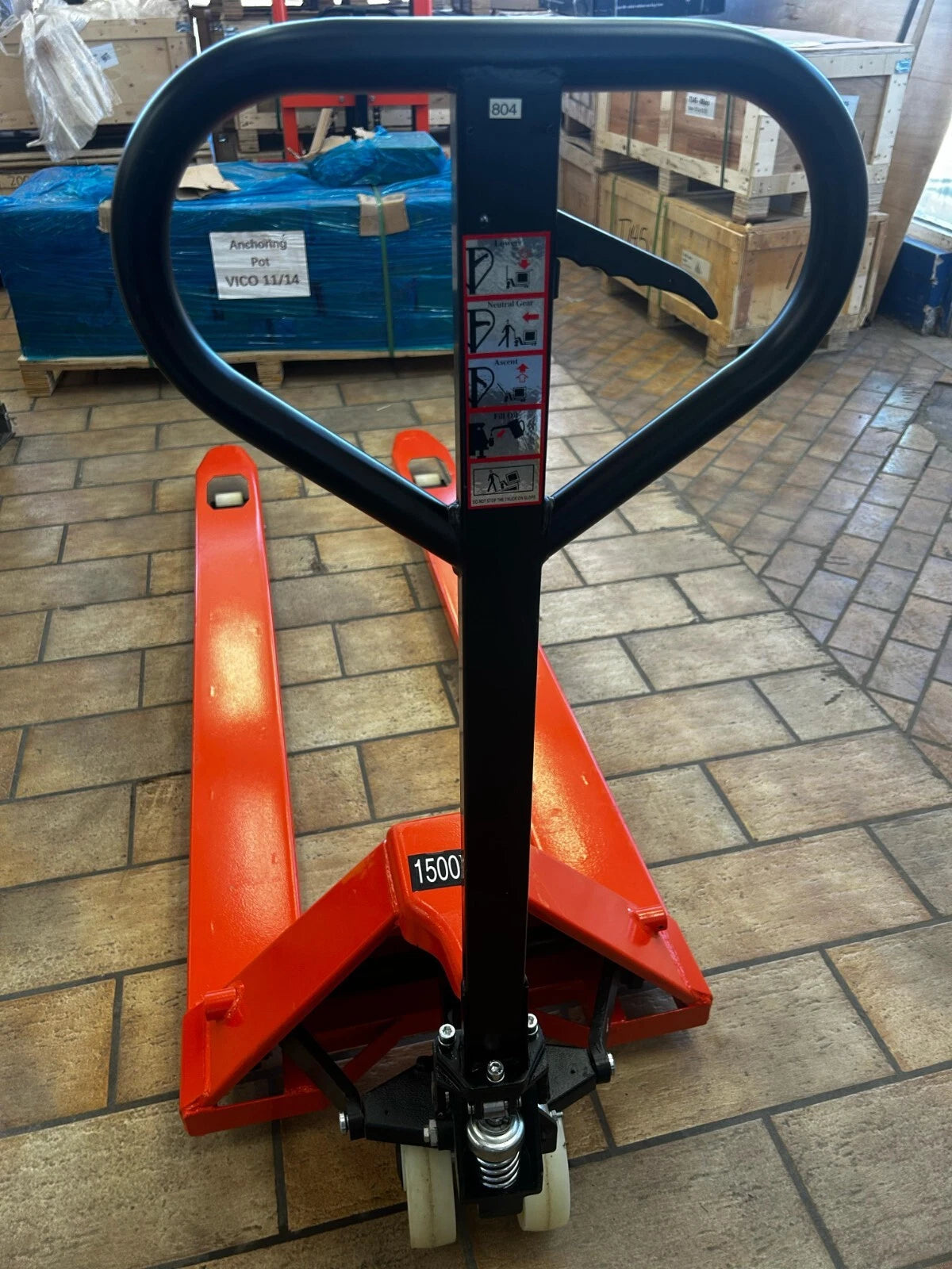 New Long Forks Pallet Jack with 70 Inches Forks (70"x26") 3,300-Lb. Capacity