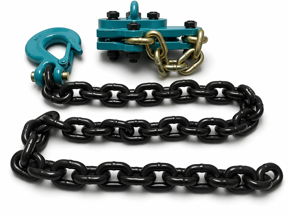 SET#73 DEAL AUTO BODY FRAME MACHINE 4 FEET CHAIN + SLIP + Mo-clamp style MCL0750