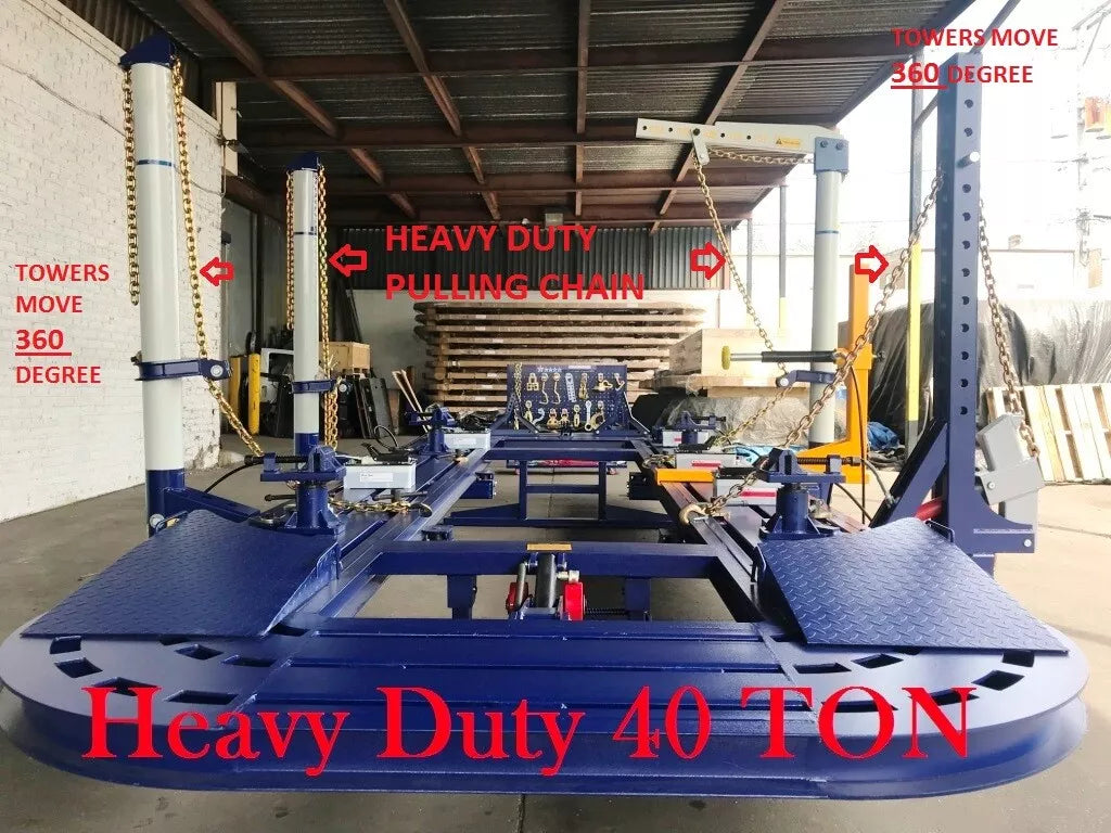 FREE SHIPPING NEW 24 FEET 4 TOWERS AUTO BODY FRAME MACHINE 40 TON HEAVY DUTY FREE SHIPPING NEW 24 FEET 4 TOWERS AUTO BODY FRAME MACHINE 40 TON HEAVY DUTY