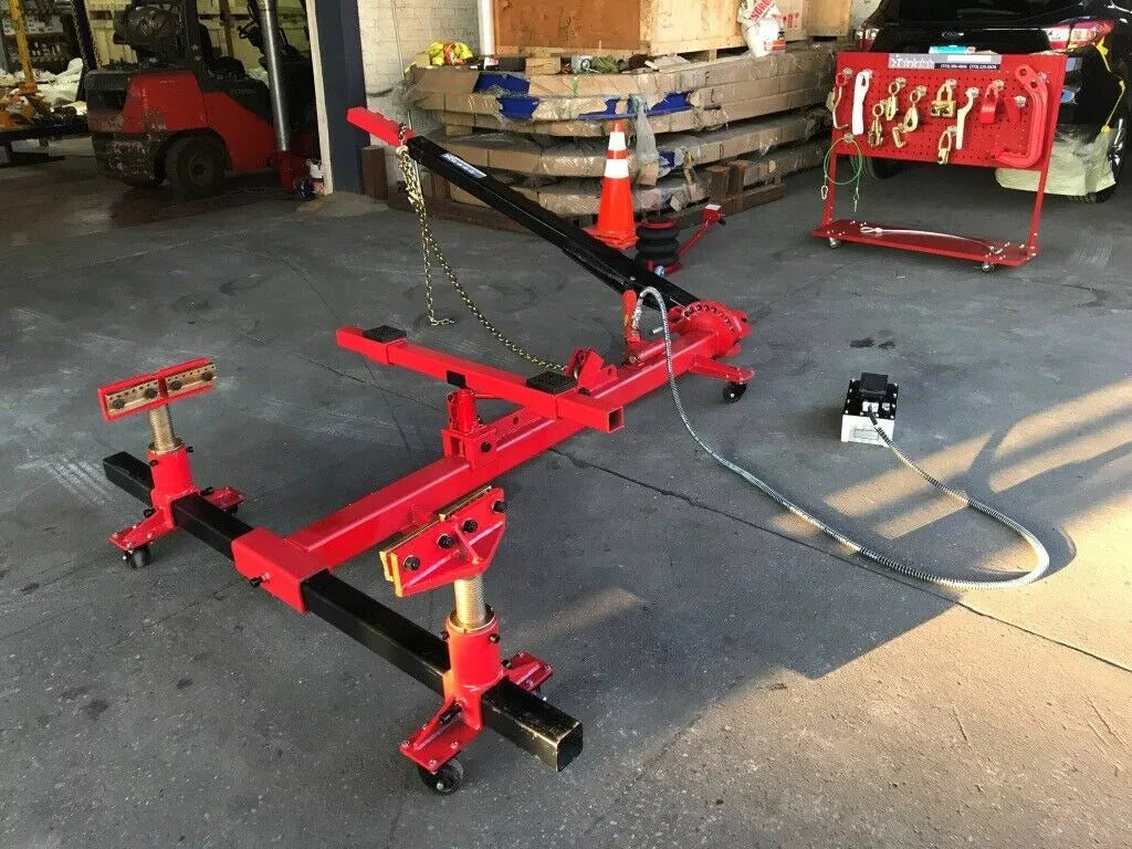 New Portable Auto Body Puller Frame Straightener free clamps + 3 Ton Air Jack New Portable Auto Body Puller Frame Straightener free clamps + 3 Ton Air Jack