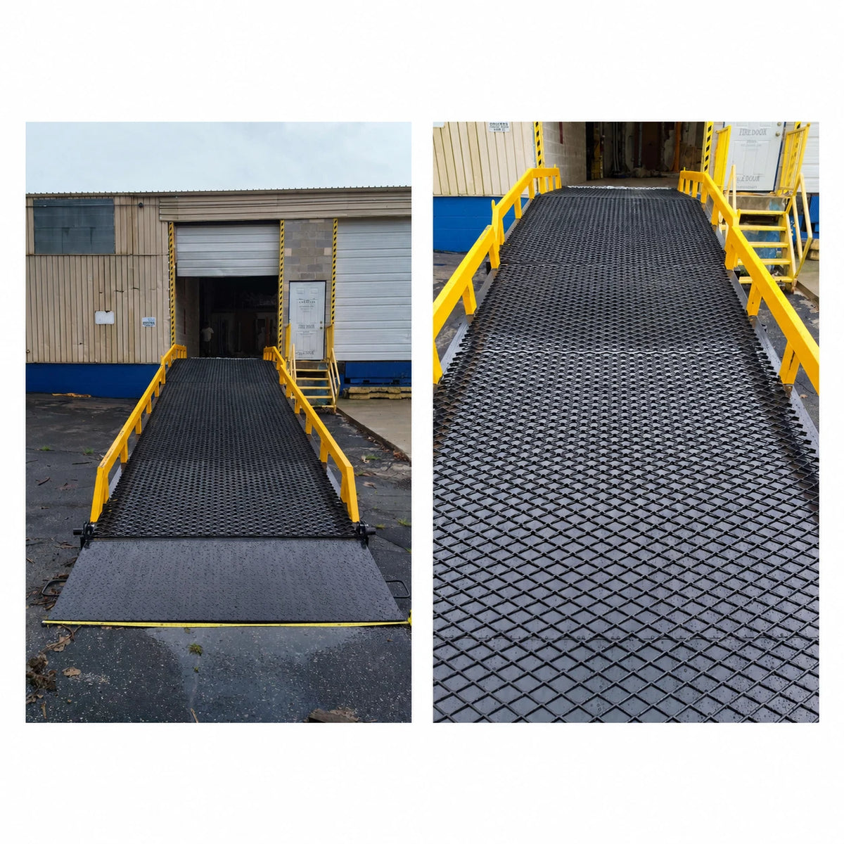 Yard Ramp, Trailer loading Dock, 35 Ft Long 83"W 22000 Lbs Capacity.