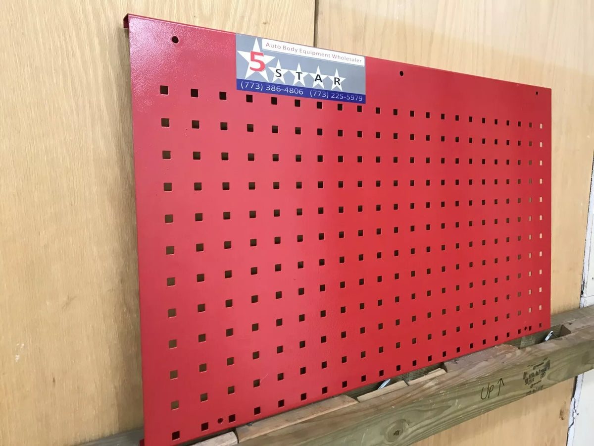 AUTO BODY FRAME MACHINE WALL MOUNT TOOL AND CLAMP BOARD WITH 17 HANGERS!!