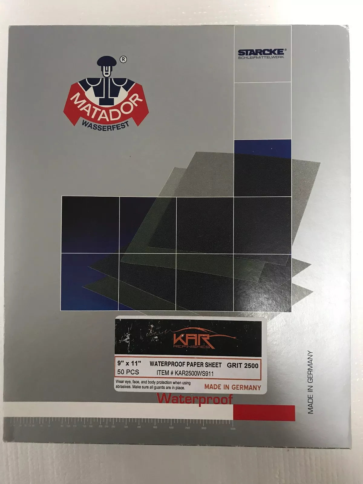 Auto Body Wet Sandpaper 9x11 Grits 400+600+800+1000+1200+1500+2000+2500 Combo Auto Body Wet Sandpaper 9x11 Grits 400+600+800+1000+1200+1500+2000+2500 Combo