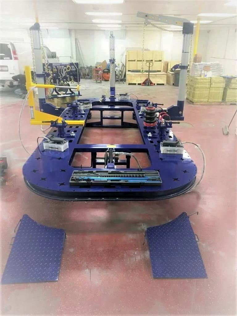 FREE SHIPPING 20 FEET LONG AUTO BODY NEW FRAME MACHINE 30 TON = 3 TOWERS + CLAMPS,TOOLS BENCH