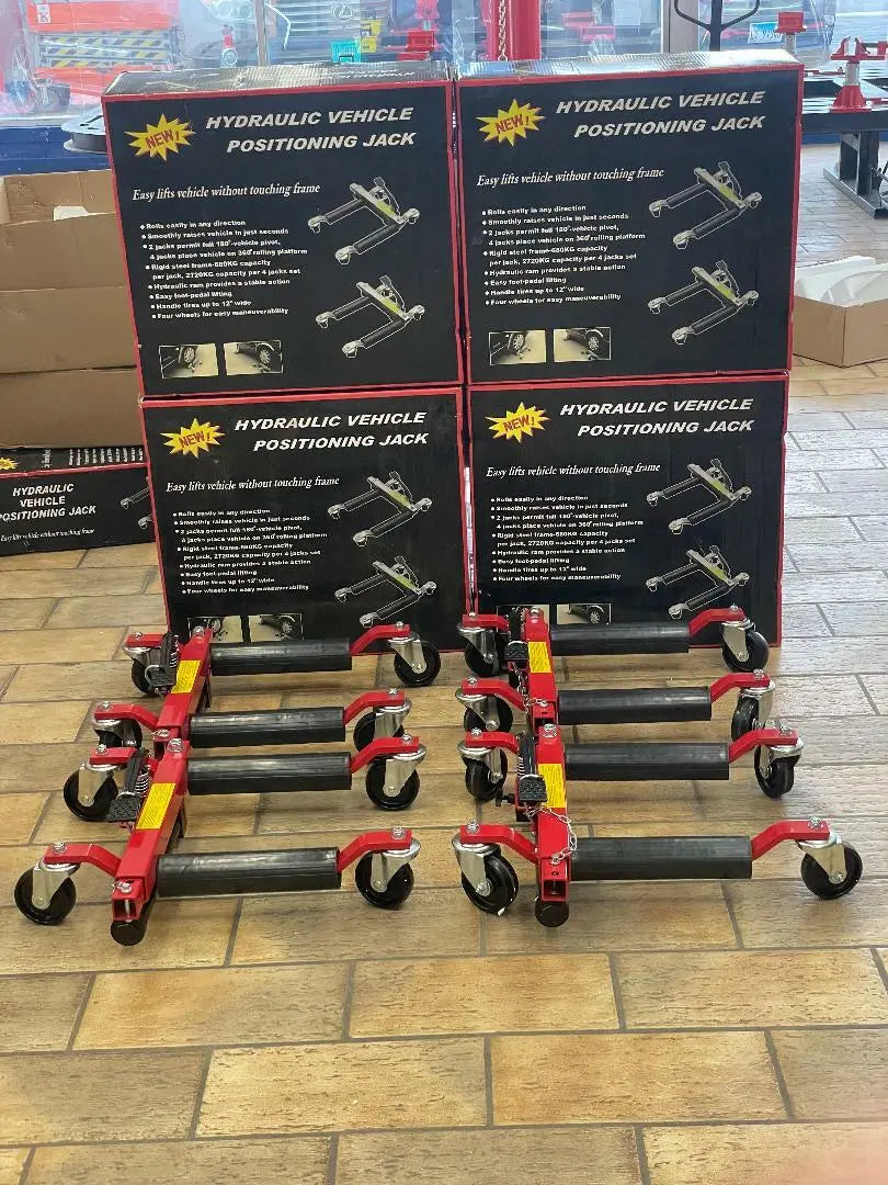Vehicle Positioning Dolly 4 Wheel Jack Car Hydraulic Lift Tire lbs 6000 Heavy Vehicle Positioning Dolly 4 Wheel Jack Car Hydraulic Lift Tire lbs 6000 Heavy