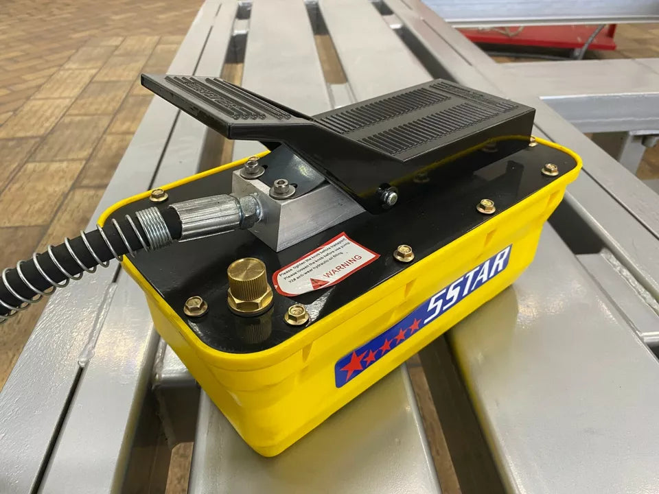 New Hydraulic Air Foot Pedal Pump 10,000 PSI For Auto Body Frame Machines Press New Hydraulic Air Foot Pedal Pump 10,000 PSI For Auto Body Frame Machines Press