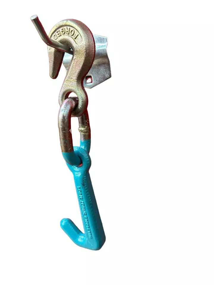 NEW 6pc Auto Body Frame Machine Pulling Puller Chain & Clamps Set w/ Hooks NEW 6pc Auto Body Frame Machine Pulling Puller Chain & Clamps Set w/ Hooks