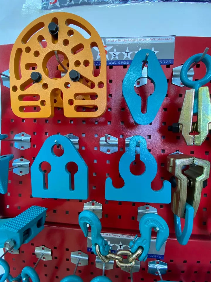 HEAVY DUTY AUTO BODY FRAME MACHINE 25 PIECE PULLING TOOLS AND CLAMPS set 72 HEAVY DUTY AUTO BODY FRAME MACHINE 25 PIECE PULLING TOOLS AND CLAMPS set 72