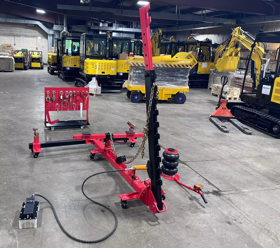 NEW Portable Auto Body Frame Machine Puller 10,000 PSI Foot Pump FREE SHIPPING