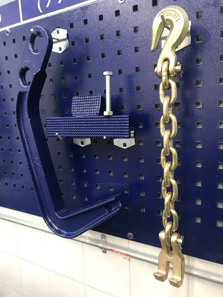 Set#109 Mo-Clamp Style 6410, 4151 FRAME MACHINE JUMBO DEEP HOOK 2 PADS + CLAW HOOK CHAIN